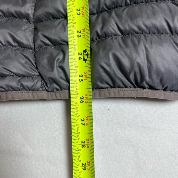 Womens Cabelas Duck Down Insulated Long Sleeve Puffer Jacket Grey Small Petite - Picture 5 of 13